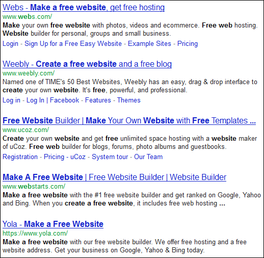 Create a Free Website